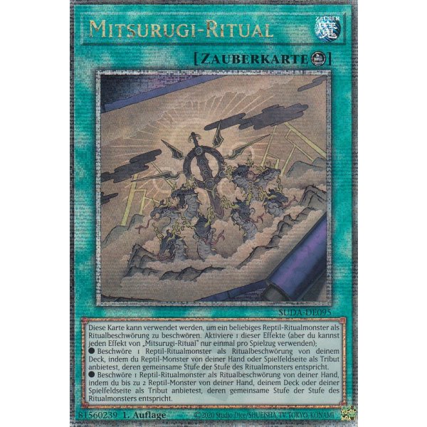 Mitsurugi-Ritual SUDA-DE095 (Quarter Century Secret Rare)