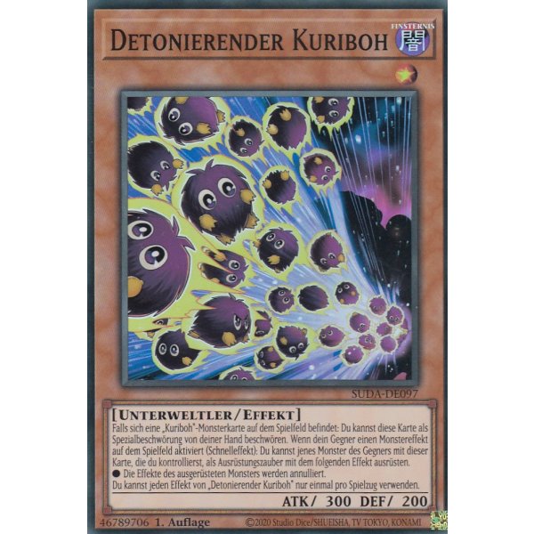 Detonierender Kuriboh SUDA-DE097 (Super Rare)