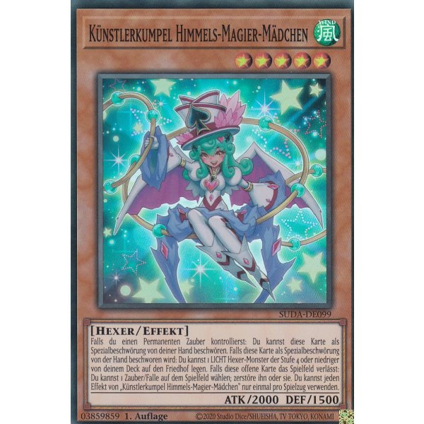K&uuml;nstlerkumpel Himmels-Magier-M&auml;dchen SUDA-DE099 (Super Rare)