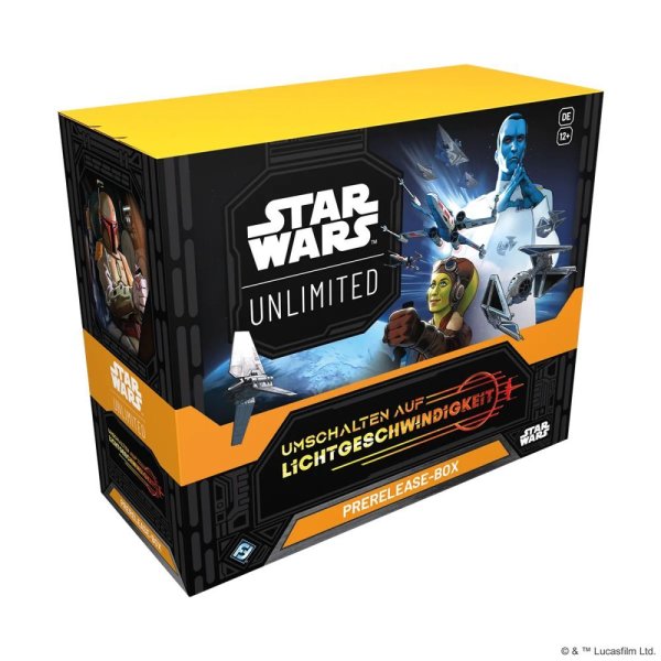 Star Wars: Unlimited - Umschalten auf Lichtgeschwindigkeit Prerelease Box (deutsch)