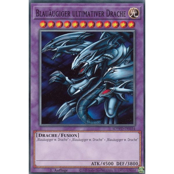Blau&auml;ugiger ultimativer Drache SDWD-DE034