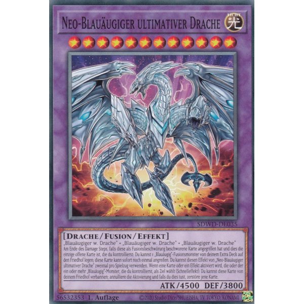 Neo-Blau&auml;ugiger ultimativer Drache SDWD-DE035