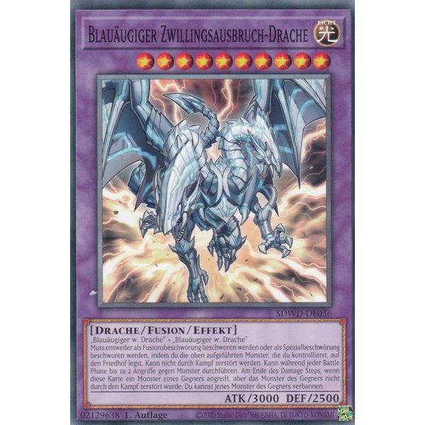 Blau&auml;ugiger Zwillingsausbruch-Drache SDWD-DE036
