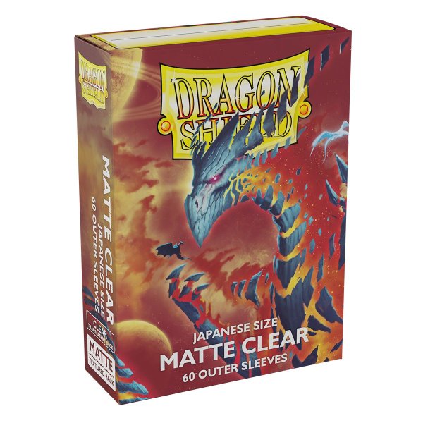 Dragon Shield Japanese Size Sleeves - Matte Clear (60 Outer Sleeves Kartenh&uuml;llen)