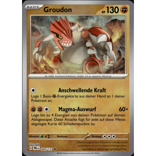 Groudon 049/131 Holo MEISTERBALL HOLO