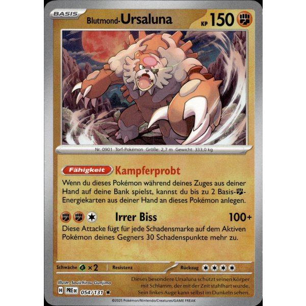 Blutmond-Ursaluna 054/131 Holo MEISTERBALL HOLO