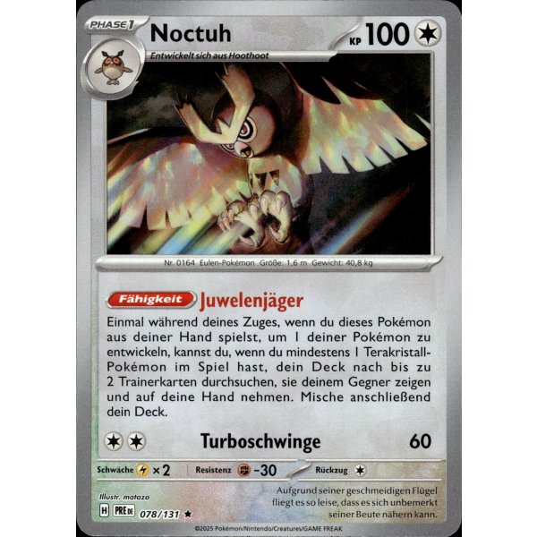 Noctuh 078/131 Holo MEISTERBALL HOLO
