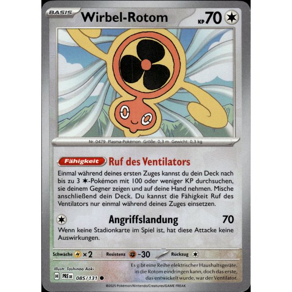 Wirbel-Rotom 085/131 MEISTERBALL HOLO