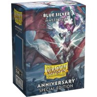 Dragon Shield Matte Dual Sleeves Special Edition - Blue/Silver (100 Kartenhüllen)
