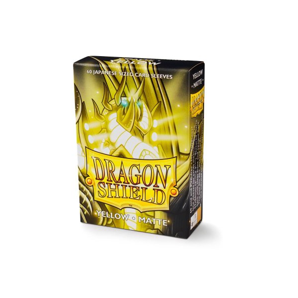 Dragon Shield Japanese Size Sleeves - Yellow (60 Matte Kartenh&uuml;llen)