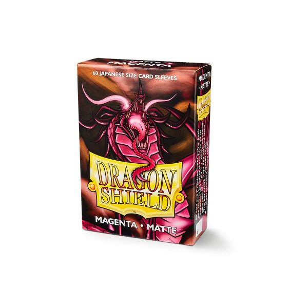 Dragon Shield Japanese Size Sleeves - Magenta (60 Matte Kartenh&uuml;llen)