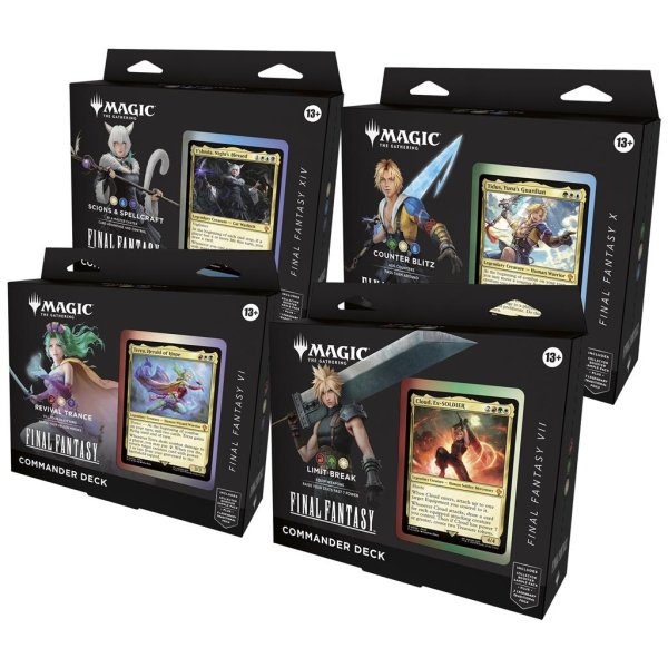 Final Fantasy alle 4 Commander Decks (englisch)