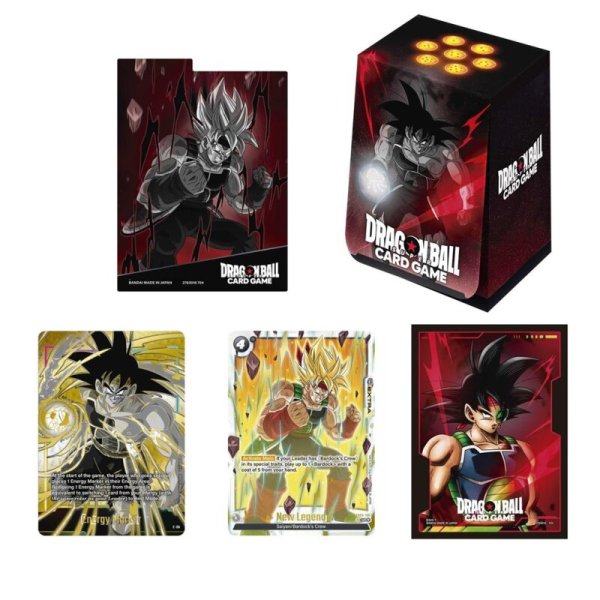 Dragon Ball Super Card Game Fusion World Card Case and Card Sleeves Set 01 - Bardock