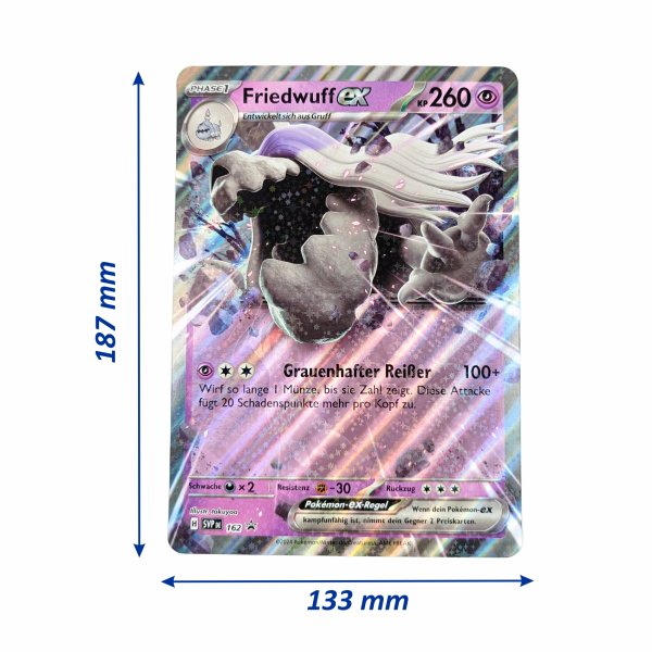 3 unterschiedliche &uuml;bergro&szlig;e Pokemon-XXL Karten (Oversized) (deutsch)