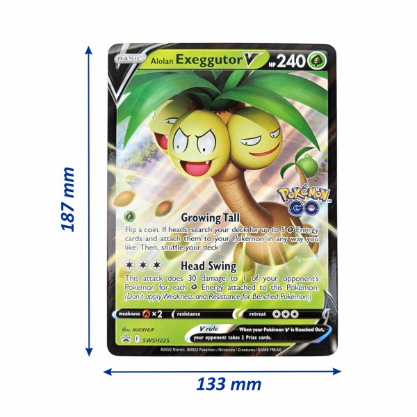 3 unterschiedliche &uuml;bergro&szlig;e Pokemon-XXL Karten (Oversized) englisch