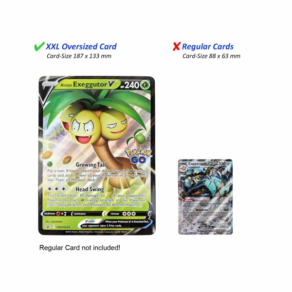 3 unterschiedliche &uuml;bergro&szlig;e Pokemon-XXL Karten (Oversized) englisch