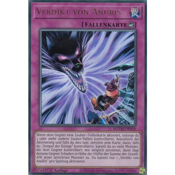 Verdikt von Anubis MZTM-DE009 (Ultra Rare)