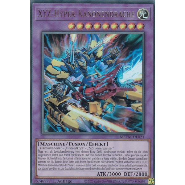 XYZ - Hyper-Kanonendrache MZTM-DE021 (Ultra Rare)