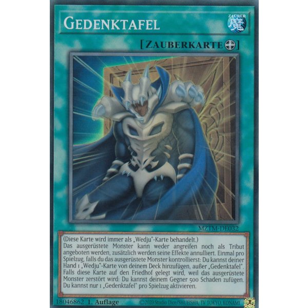 Gedenktafel MZTM-DE032 (Super Rare)