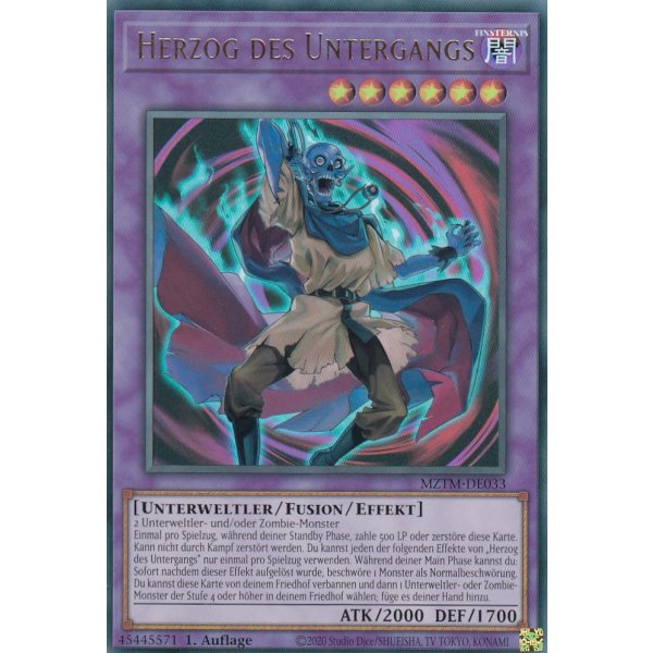 Herzog des Untergangs MZTM-DE033 (Ultra Rare)