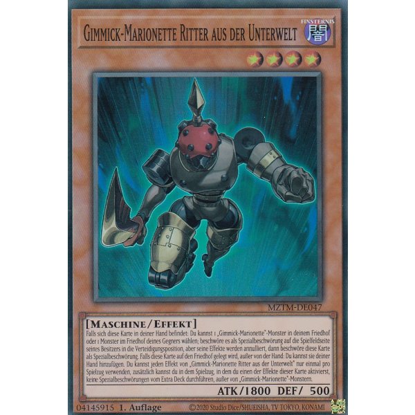 Gimmick-Marionette Ritter aus der Unterwelt MZTM-DE047 (Super Rare)