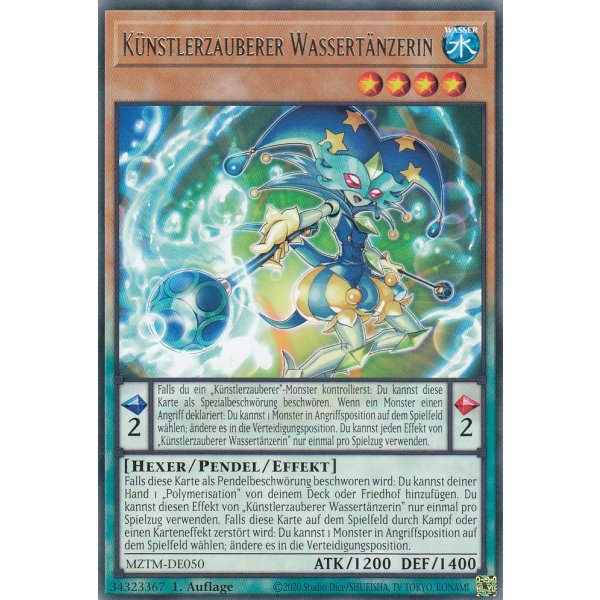 K&uuml;nstlerzauberer Wassert&auml;nzerin MZTM-DE050