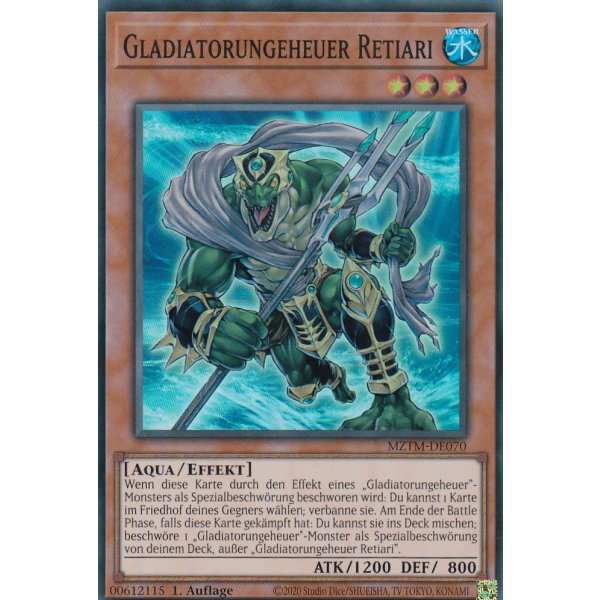 Gladiatorungeheuer Retiari MZTM-DE070 (Super Rare)