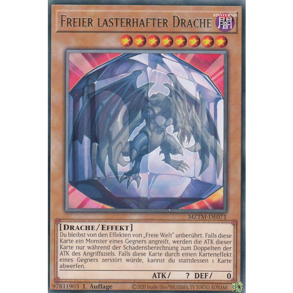 Freier lasterhafter Drache MZTM-DE071