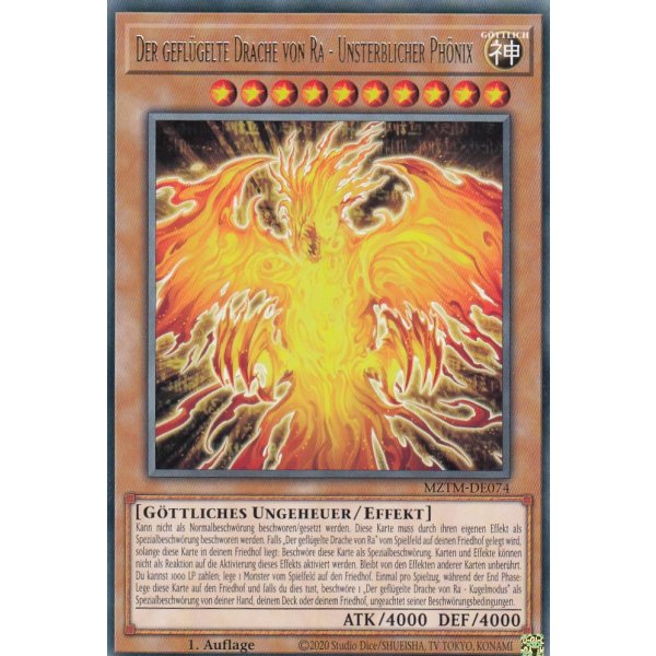 Der gefl&uuml;gelte Drache von Ra - Unsterblicher Ph&ouml;nix MZTM-DE074