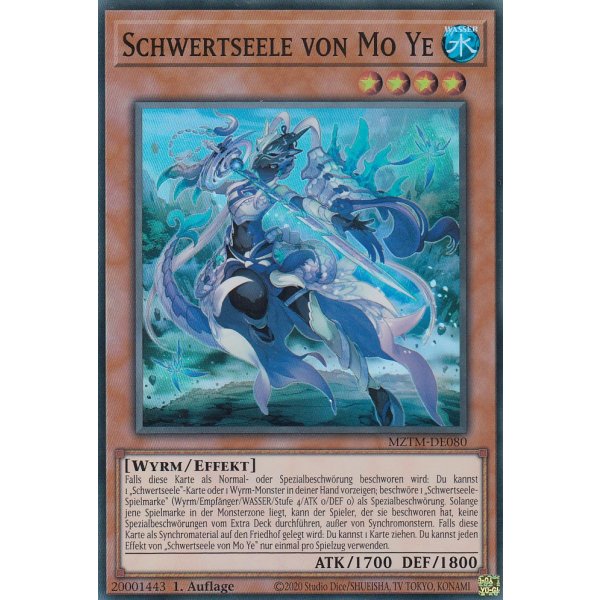 Schwertseele von Mo Ye MZTM-DE080 (Super Rare)