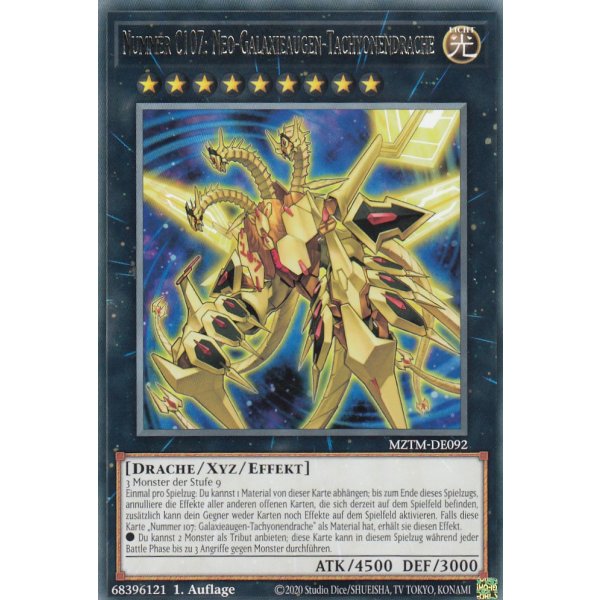 Nummer C107: Neo-Galaxieaugen-Tachyonendrache MZTM-DE092