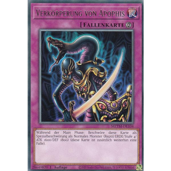 Verk&ouml;rperung von Apophis MZTM-DE104