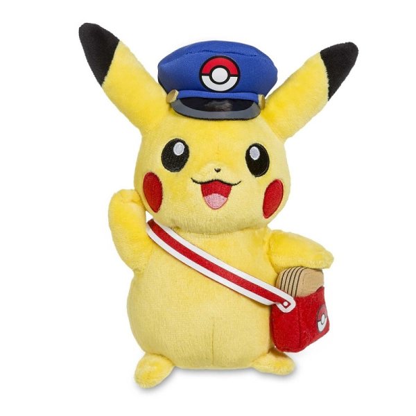 Eilbote Pikachu Pl&uuml;schfigur 19 cm - Pokemon Kuscheltier