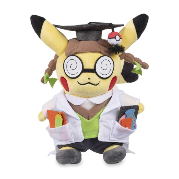 Professoren Pikachu Pl&uuml;schfigur 19 cm - Pokemon Kuscheltier