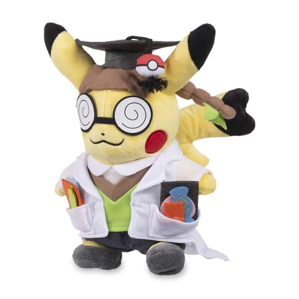 Professoren Pikachu Pl&uuml;schfigur 19 cm - Pokemon Kuscheltier