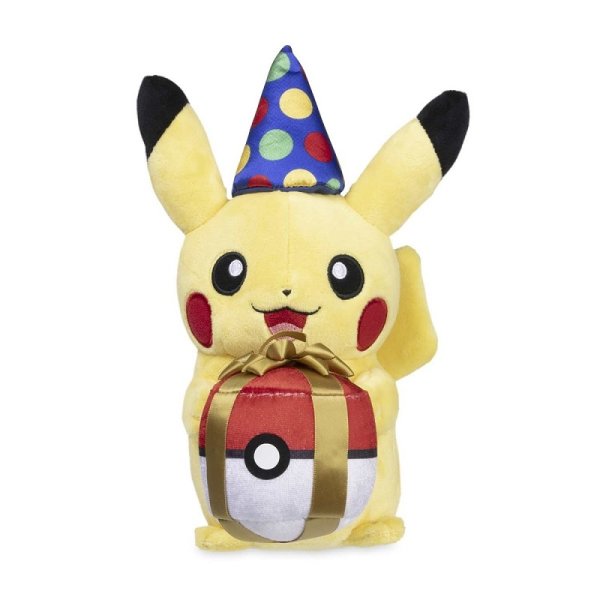 Geburtstags Pikachu Pl&uuml;schfigur 20 cm - Pokemon Kuscheltier