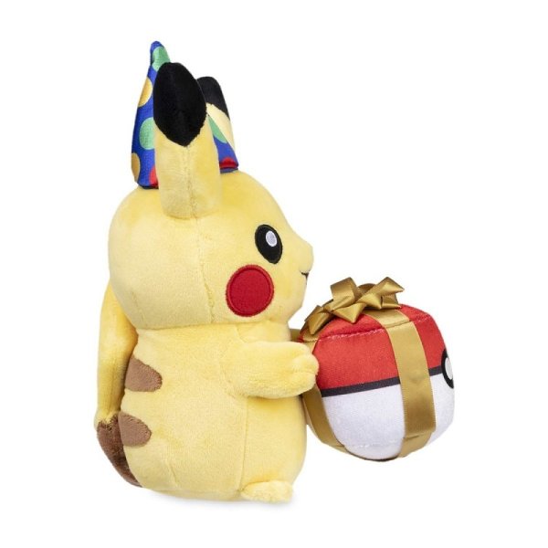 Geburtstags Pikachu Pl&uuml;schfigur 20 cm - Pokemon Kuscheltier