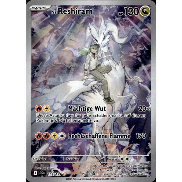 Ns Reshiram 167/159 Illustration Rare