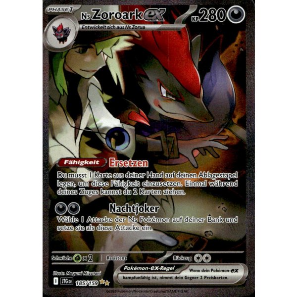 Ns Zoroark-ex 185/159 Special Illustration Rare