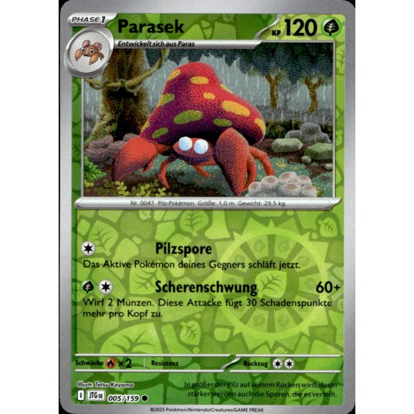 Parasek 005/159 REVERSE HOLO