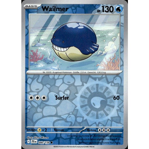 Wailmer 040/159 REVERSE HOLO