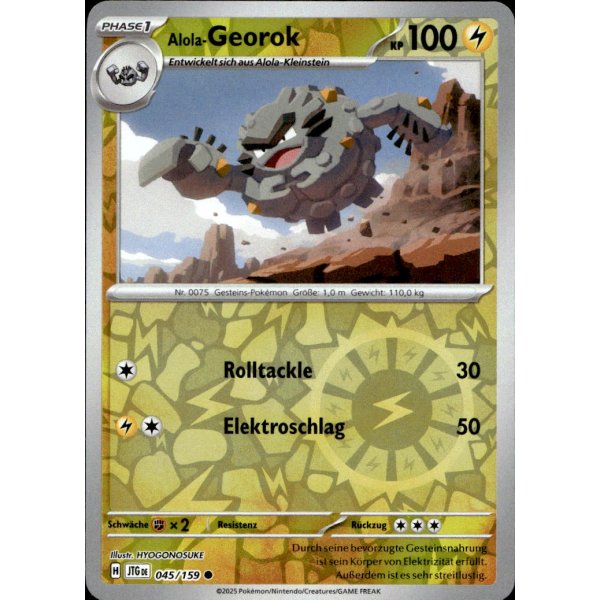 Alola-Georok 045/159 REVERSE HOLO