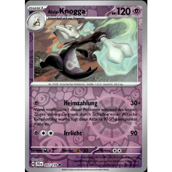 Alola-Knogga 057/159 REVERSE HOLO