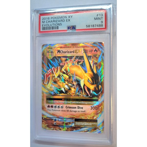 2016 POKEMON XY M CHARIZARD EX EVOLUTIONS PSA 9