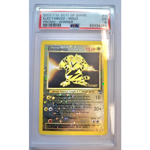 2003 P.M. BEST OF GAME ELECTABUZZ - HOLO PROMO - WINNER PSA 5