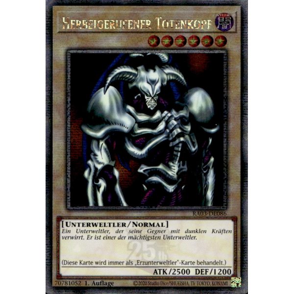 Herbeigerufener Totenkopf RA03-DE086 (Quarter Century Secret Rare)