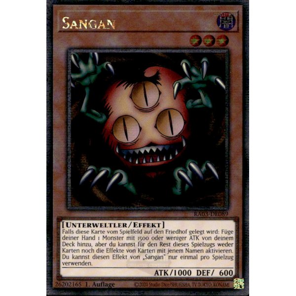 Sangan RA03-DE089 (Quarter Century Secret Rare)