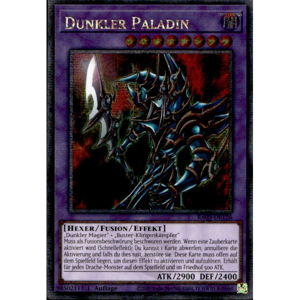 Dunkler Paladin RA03-DE126 (Quarter Century Secret Rare)