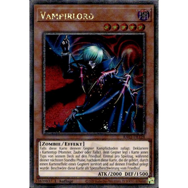 Vampirlord RA03-DE128 (Quarter Century Secret Rare)