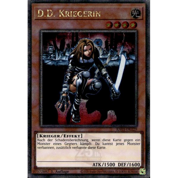 D.D. Kriegerin RA03-DE129 (Quarter Century Secret Rare)